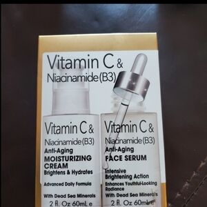 Gold Face Serum and Moisturizing Cream